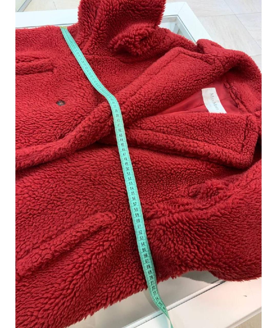 MAX MARA Красная меховая шуба, фото 6