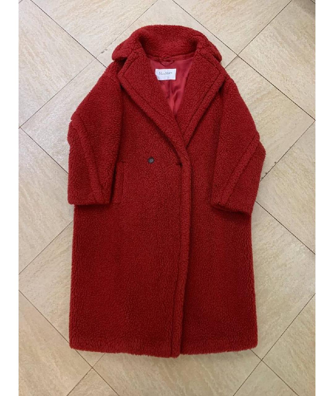 MAX MARA Красная меховая шуба, фото 8