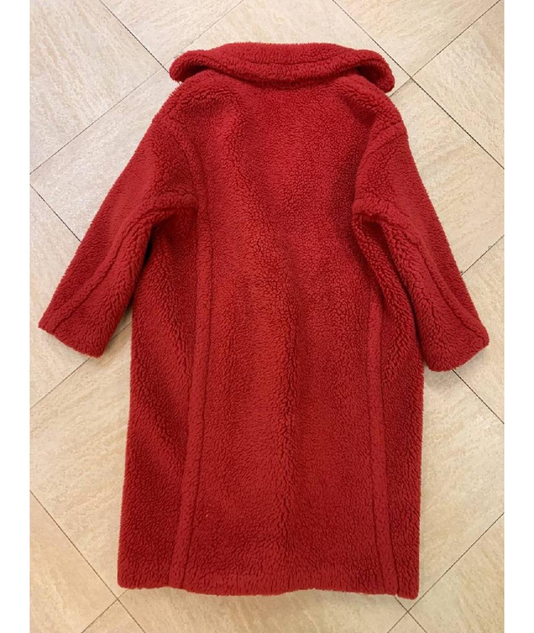 MAX MARA Красная меховая шуба, фото 2