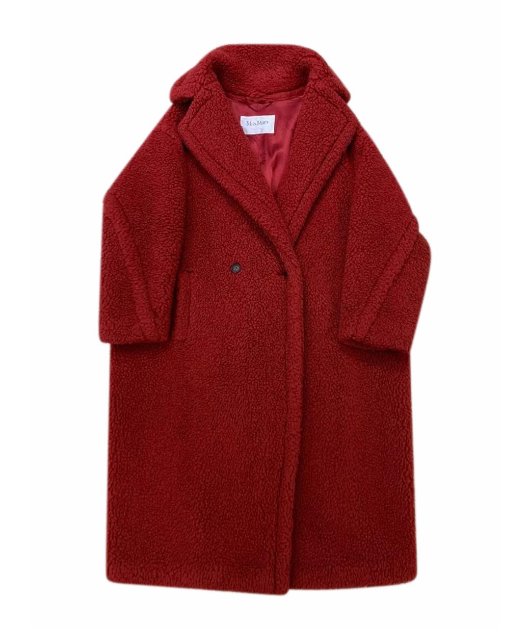 MAX MARA Красная меховая шуба, фото 1