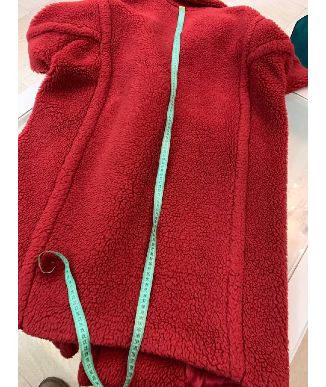 MAX MARA Красная меховая шуба, фото 7