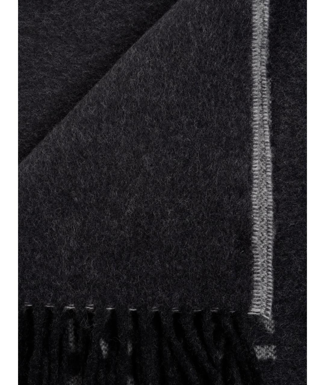 ACNE STUDIOS Черный шерстяной шарф, фото 2