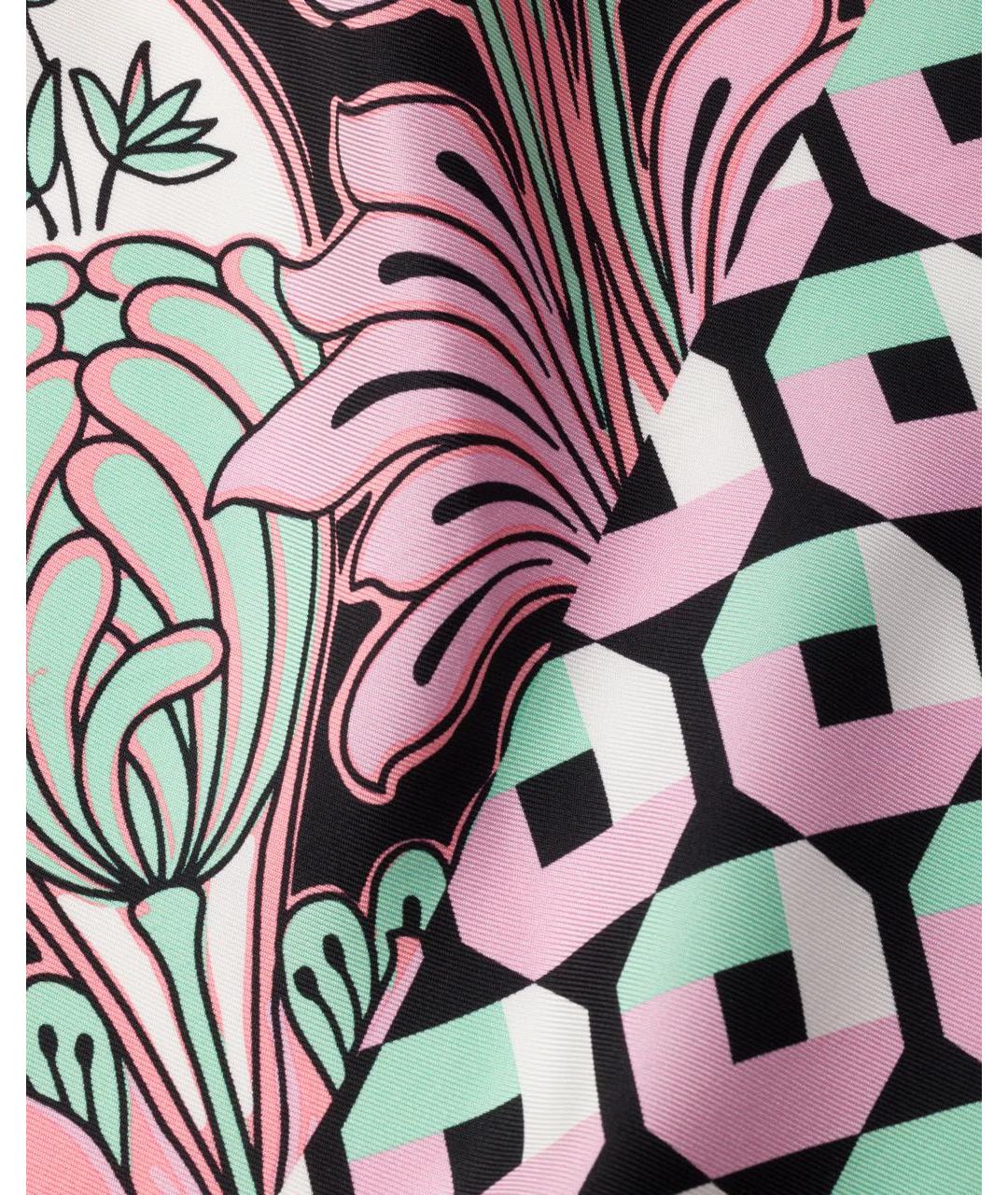 PRADA Бирюзовый шелковый шарф, фото 2