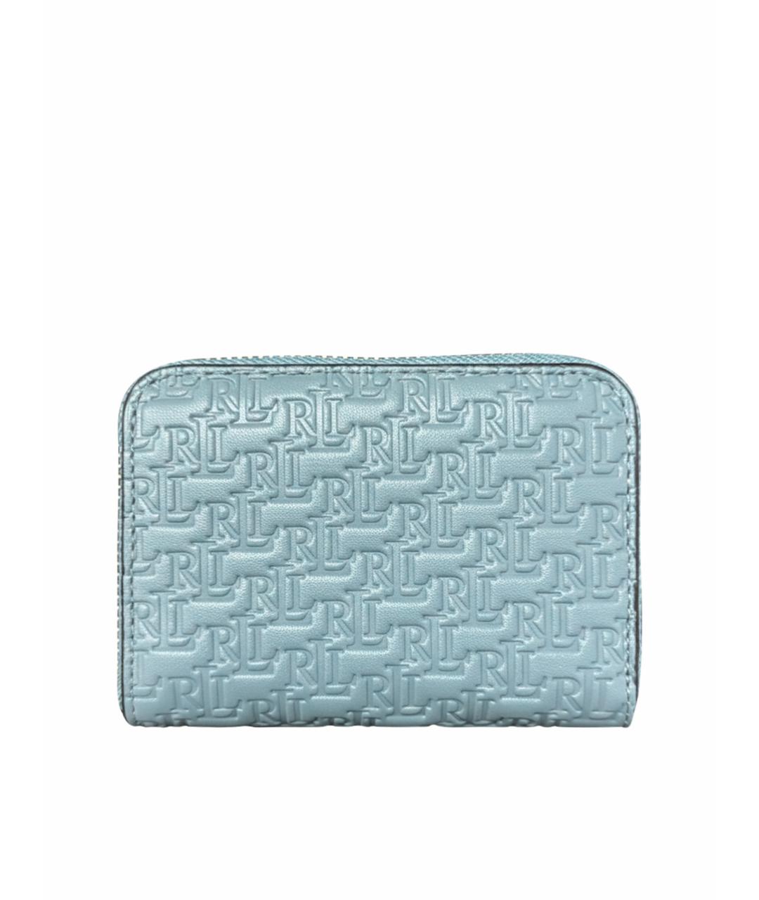 POLO RALPH LAUREN Голубой кожаный кошелек, фото 1