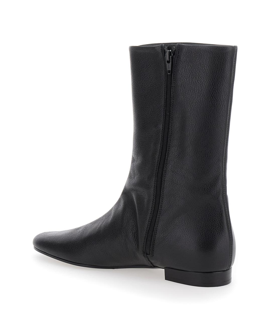 TOTEME Черные кожаные ботинки, фото 3