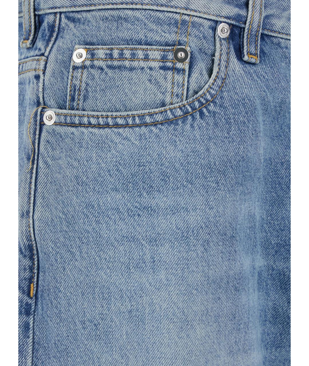 GUCCI Голубые прямые джинсы, фото 3