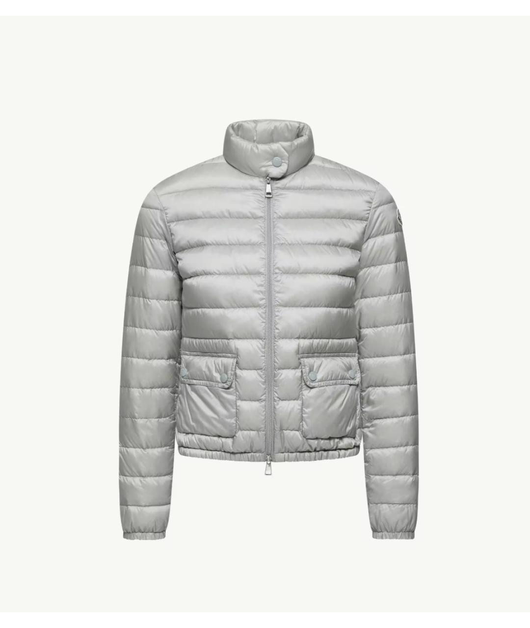 MONCLER Серый пуховик, фото 6