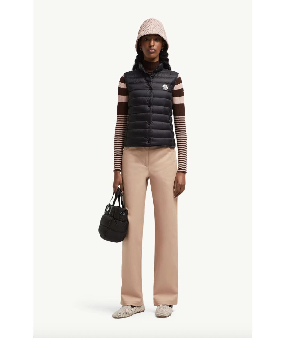 MONCLER Черный жилет, фото 2