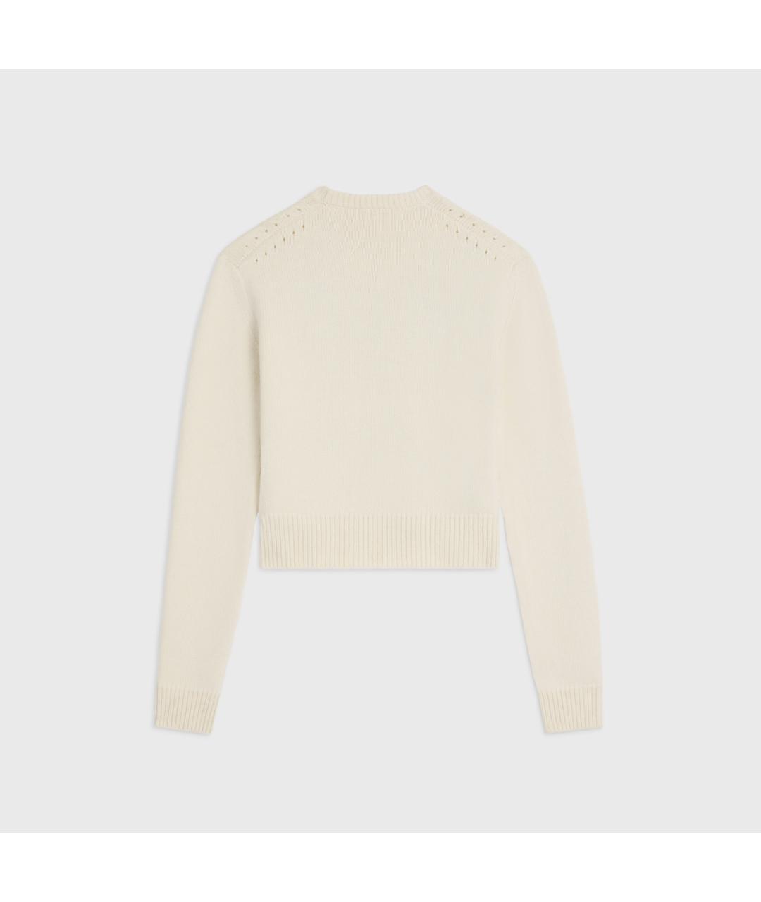 CELINE Бежевый кашемировый джемпер / свитер, фото 5