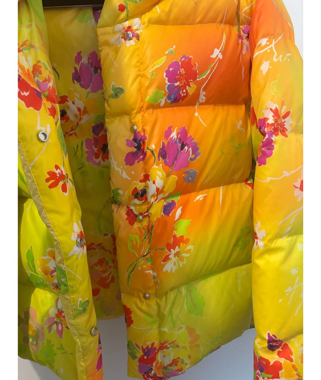 RALPH LAUREN Желтый полиамидовый пуховик, фото 5