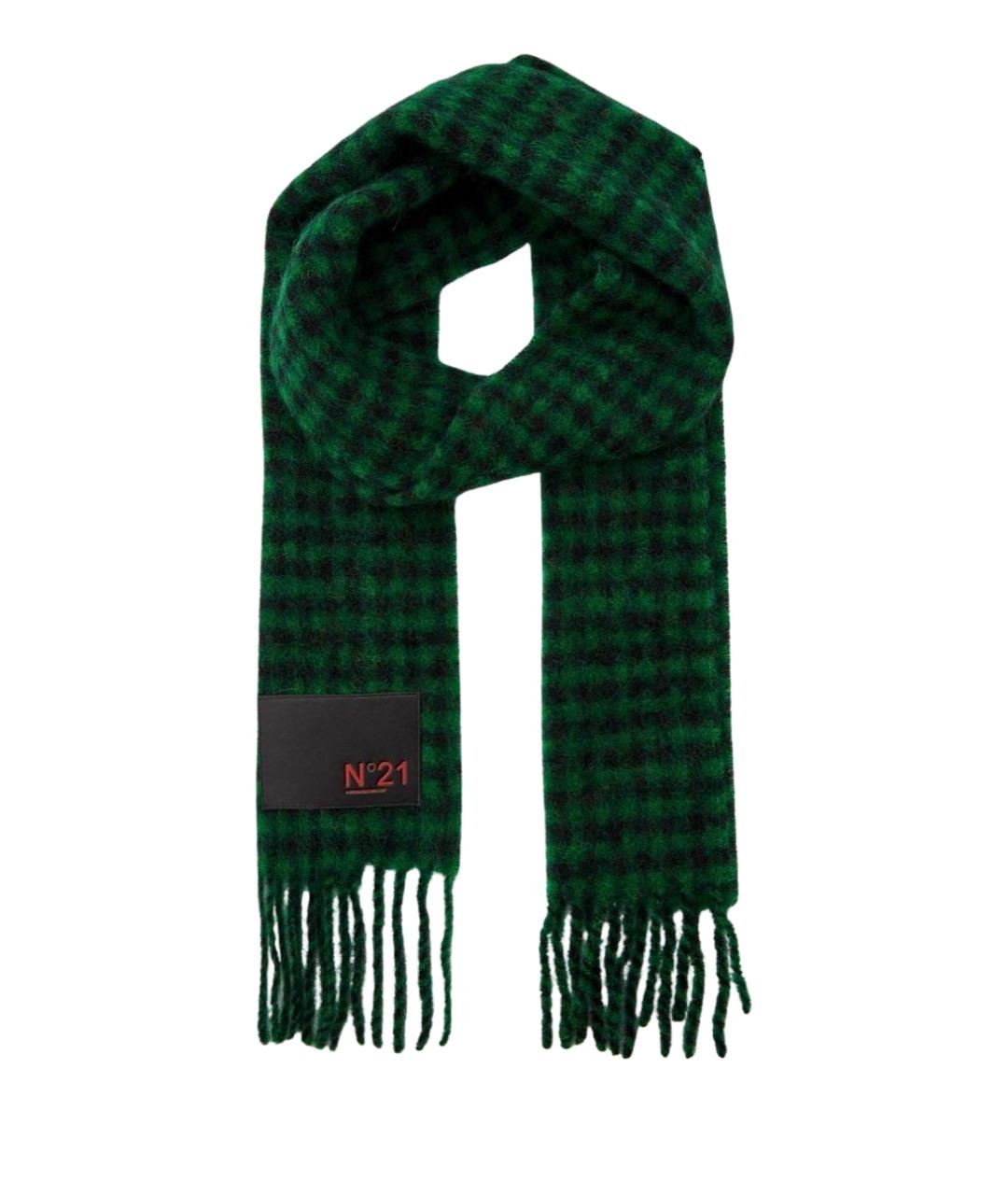 NO. 21 Зеленый шерстяной шарф, фото 1