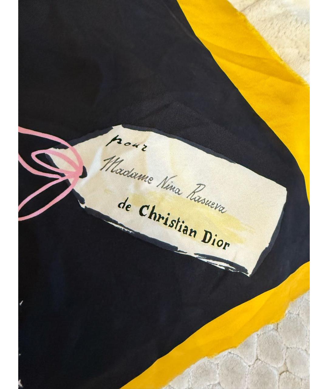 CHRISTIAN DIOR Мульти шелковый платок, фото 2