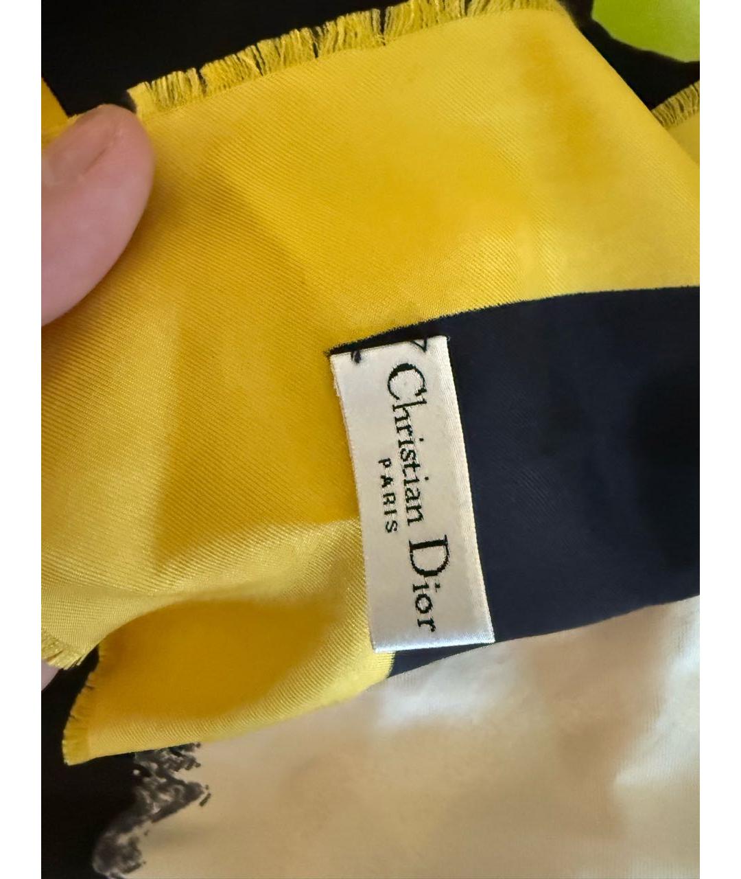CHRISTIAN DIOR Мульти шелковый платок, фото 3