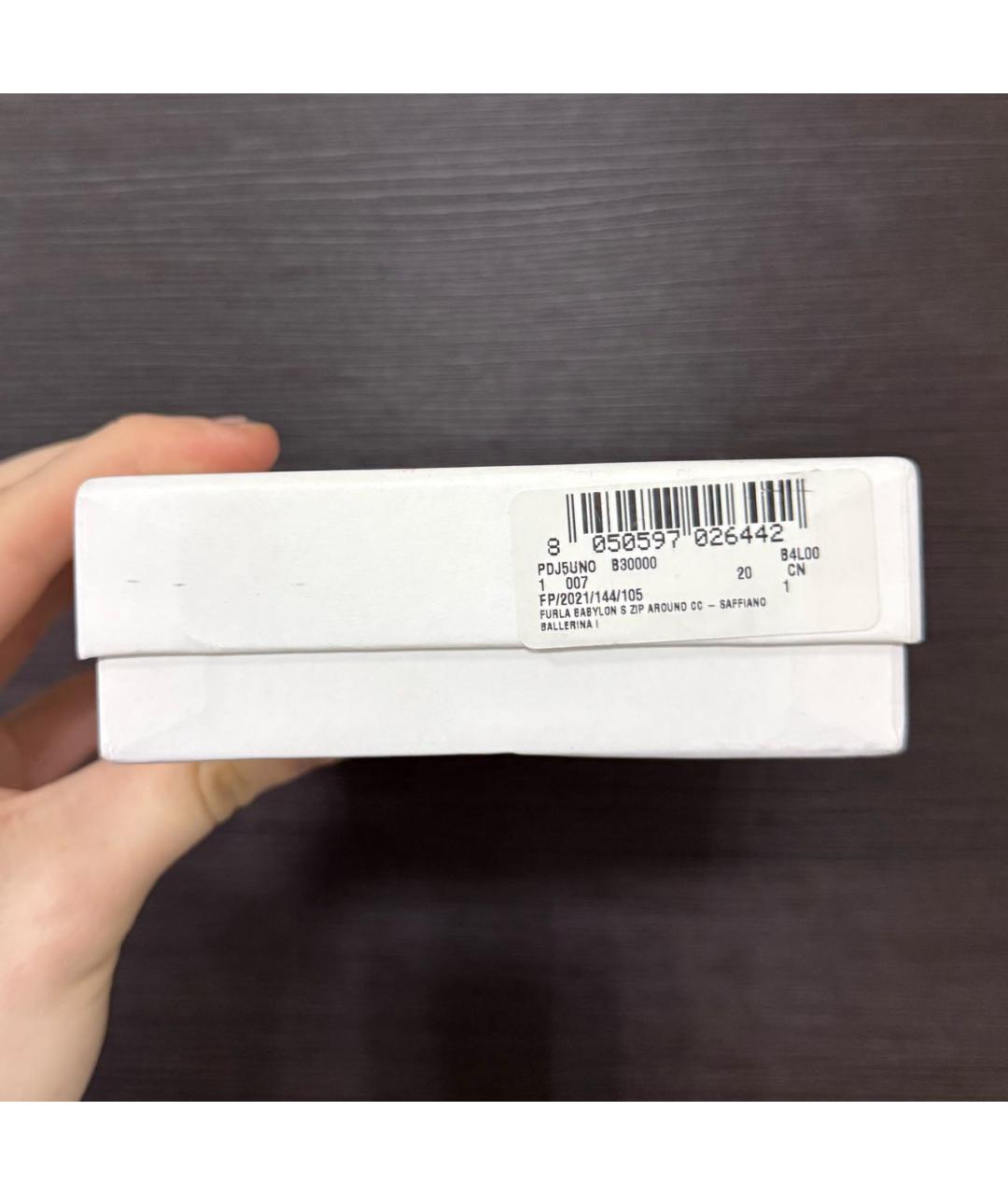 FURLA Бежевый кожаный кошелек, фото 5