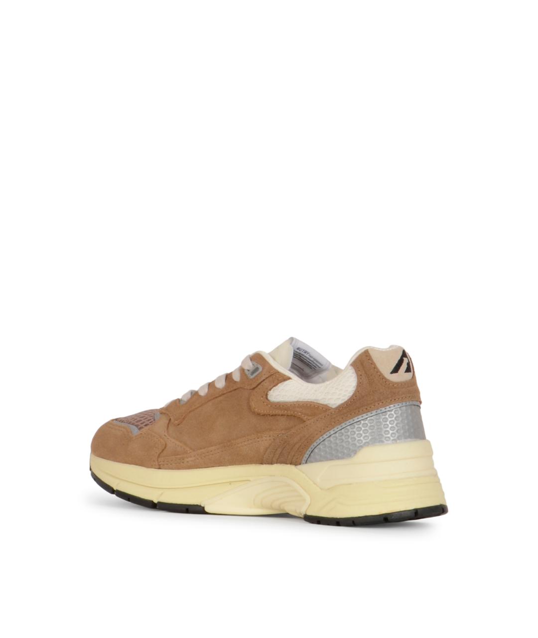 AUTRY Коричневые кожаные кроссовки, фото 3