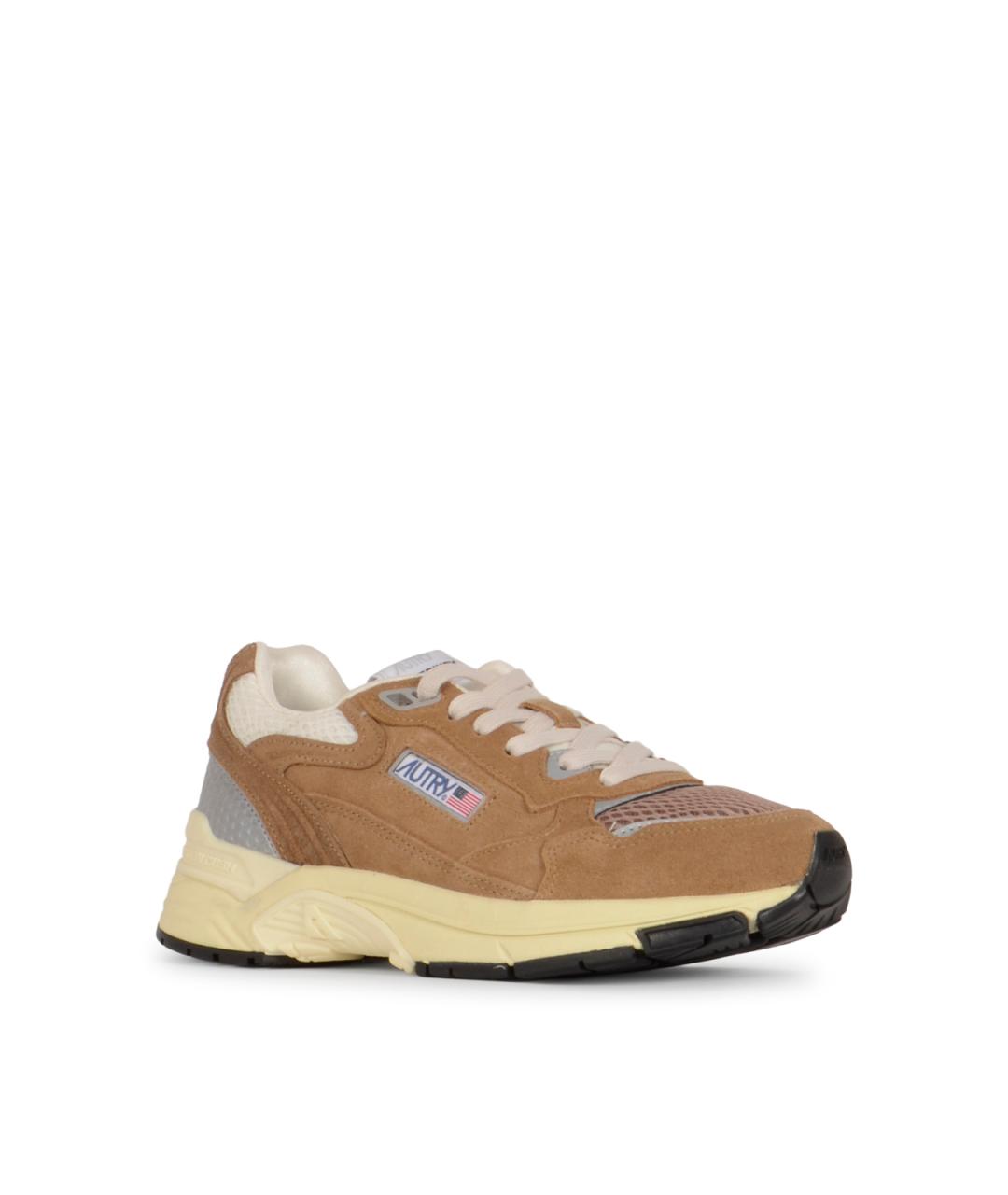 AUTRY Коричневые кожаные кроссовки, фото 2