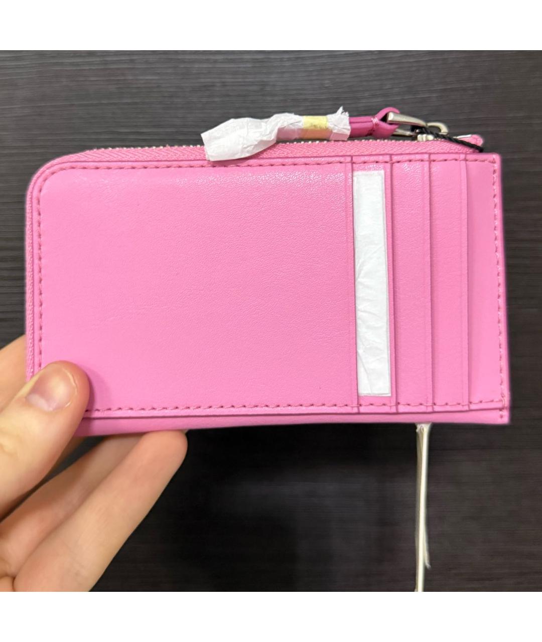 MARC JACOBS Розовый кожаный кардхолдер, фото 2