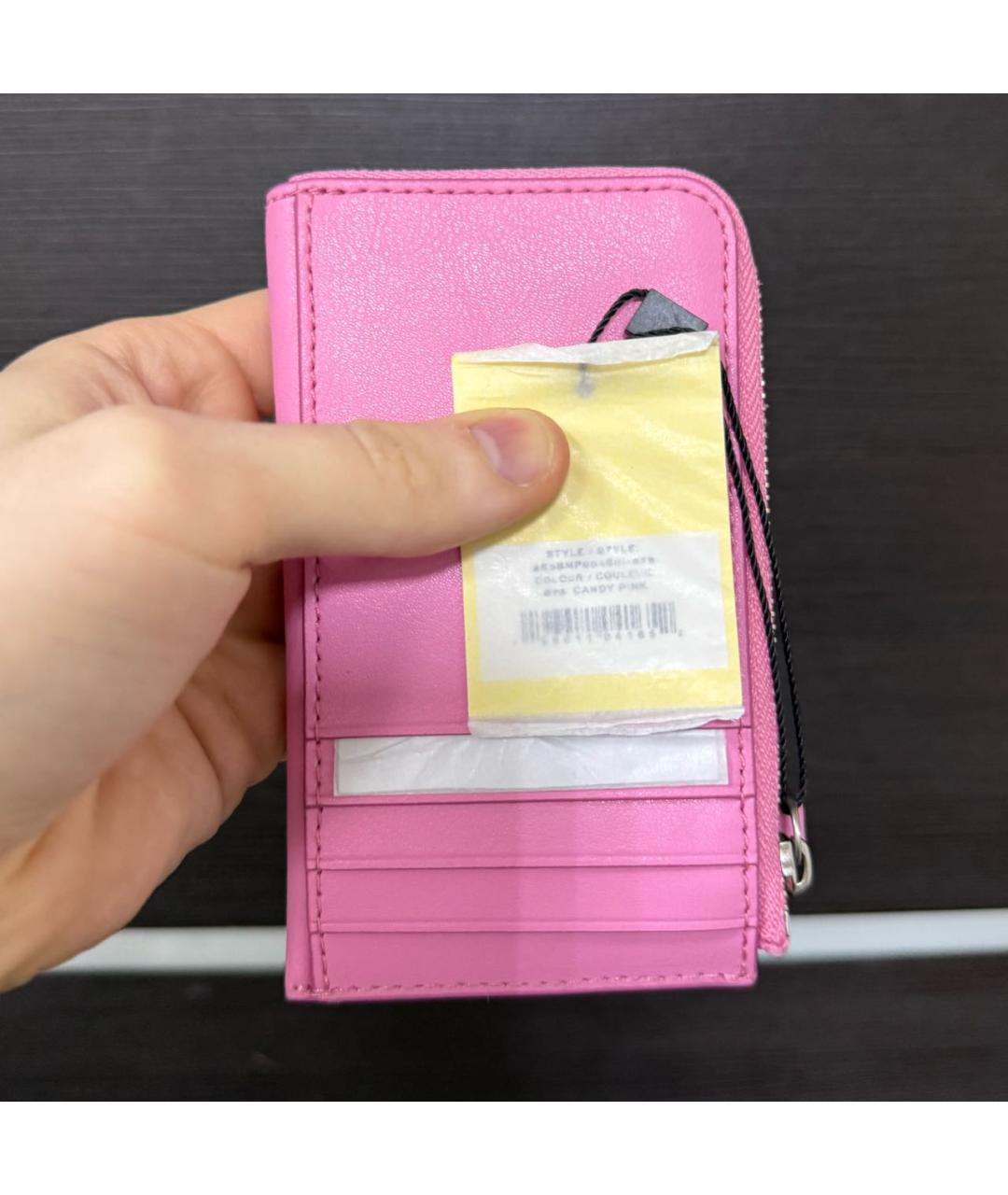 MARC JACOBS Розовый кожаный кардхолдер, фото 3