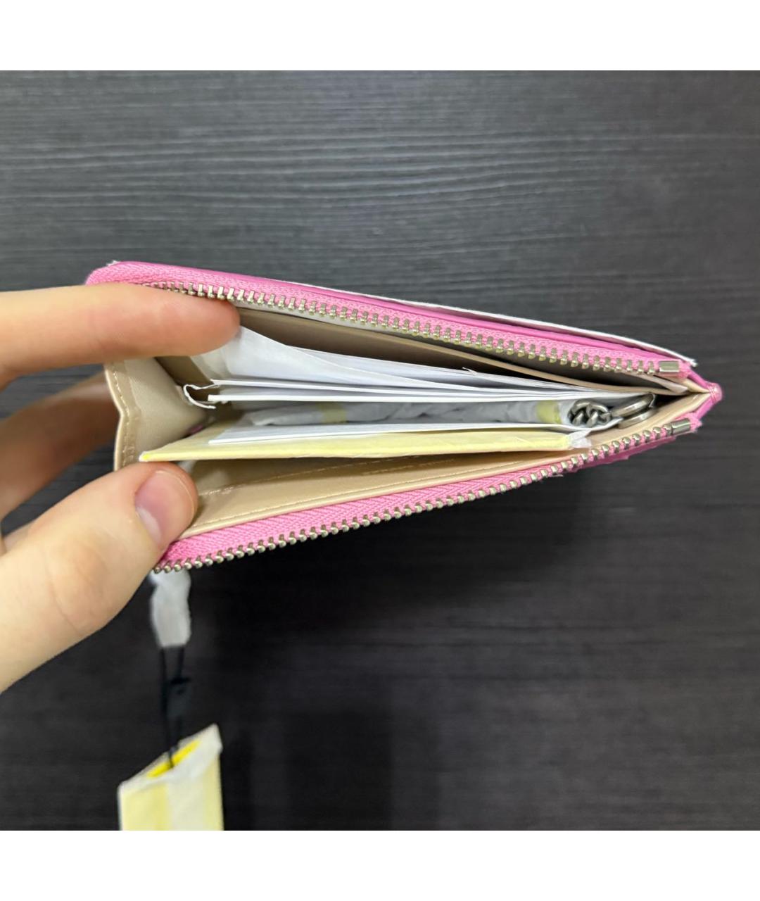 MARC JACOBS Розовый кожаный кардхолдер, фото 4
