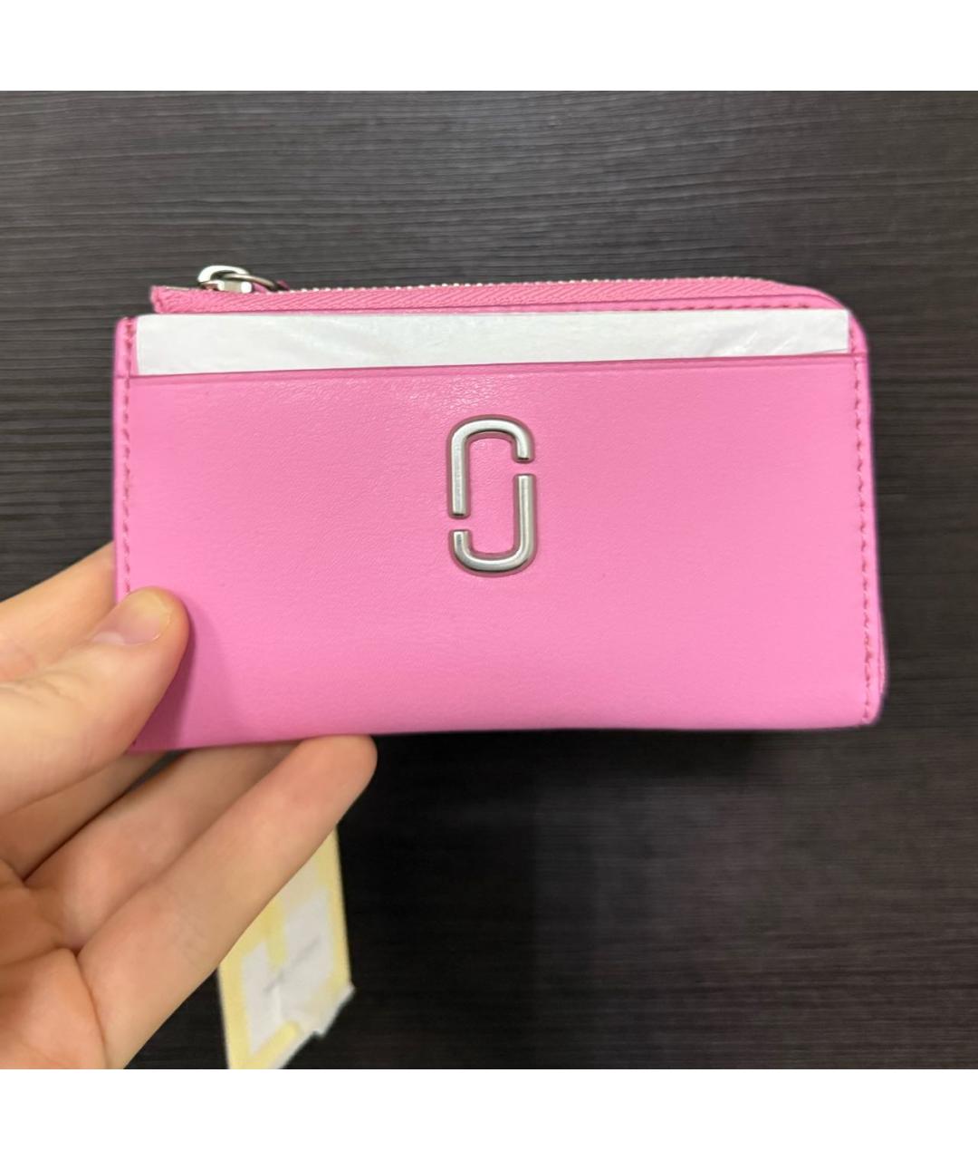 MARC JACOBS Розовый кожаный кардхолдер, фото 5