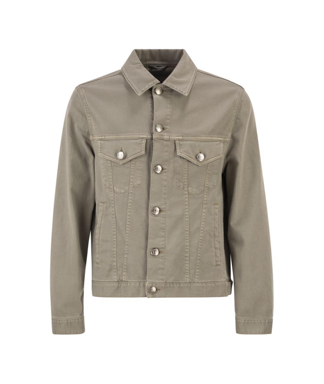 BRUNELLO CUCINELLI Хаки хлопковая куртка, фото 1