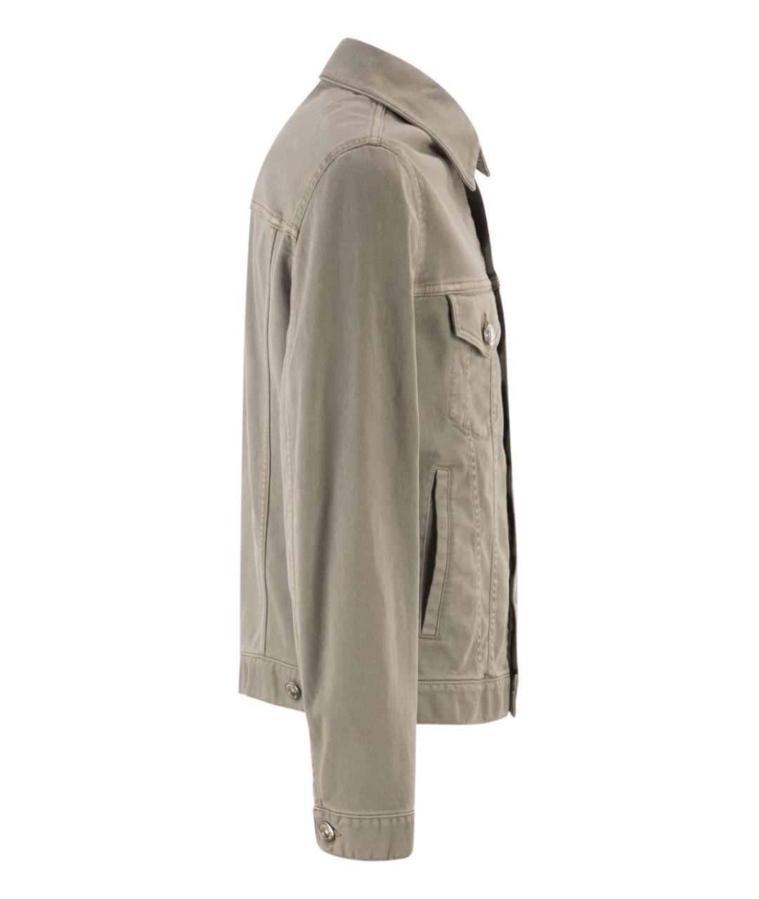 BRUNELLO CUCINELLI Хаки хлопковая куртка, фото 3