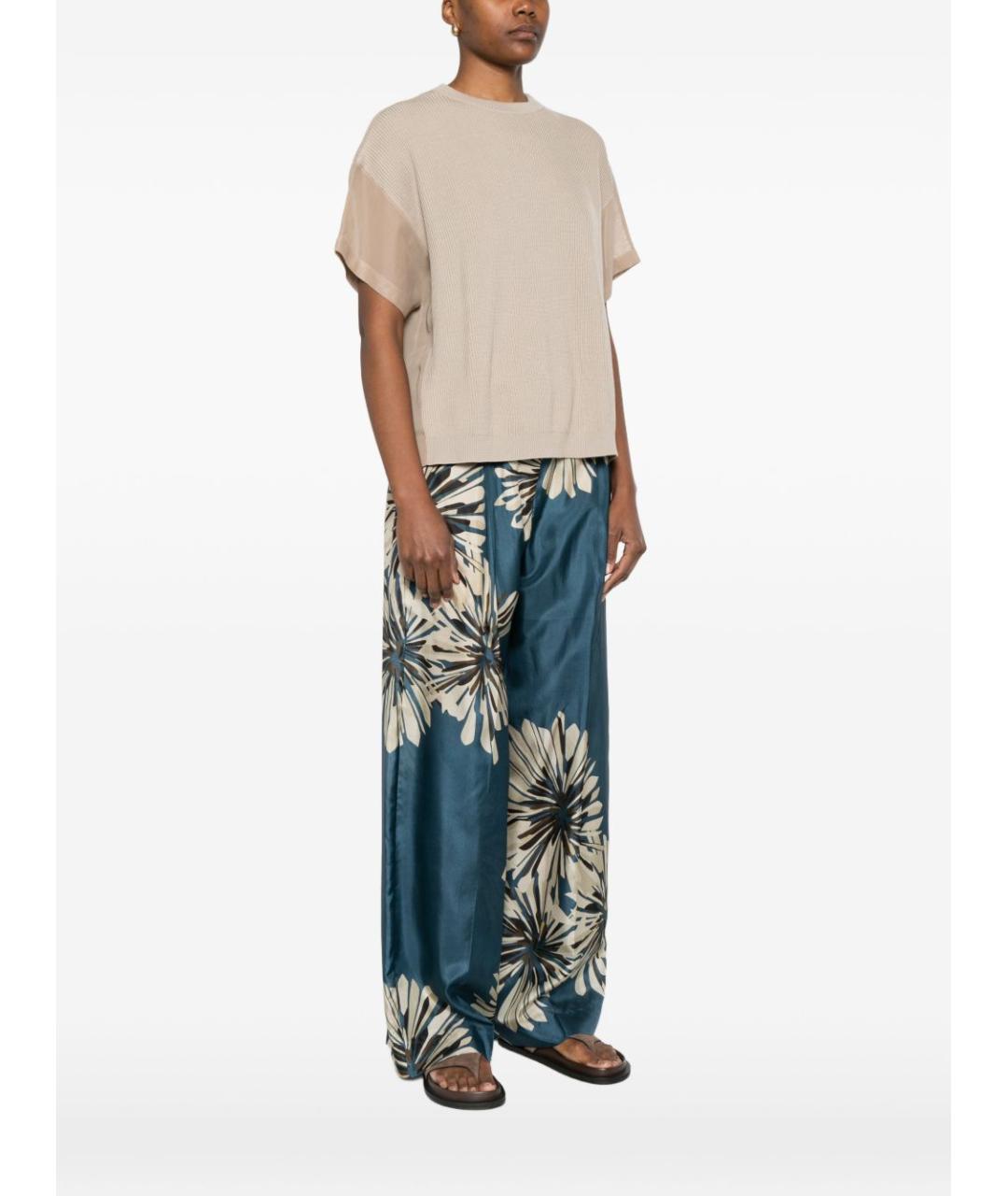 BRUNELLO CUCINELLI Бежевая хлопковая футболка, фото 5