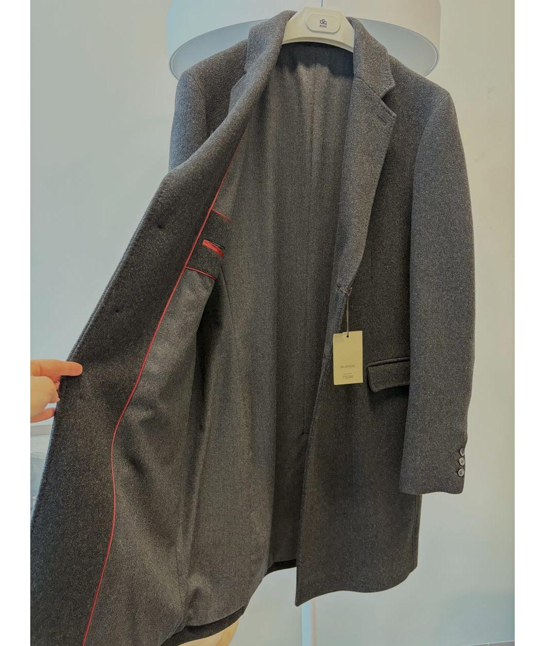 BILANCIONI Серое кашемировое пальто, фото 3