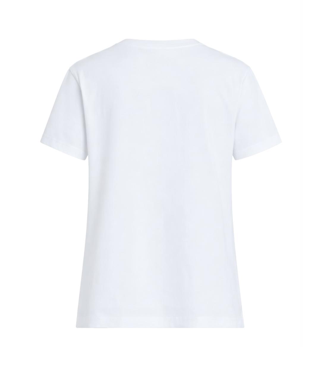 PATOU Белая хлопковая футболка, фото 4