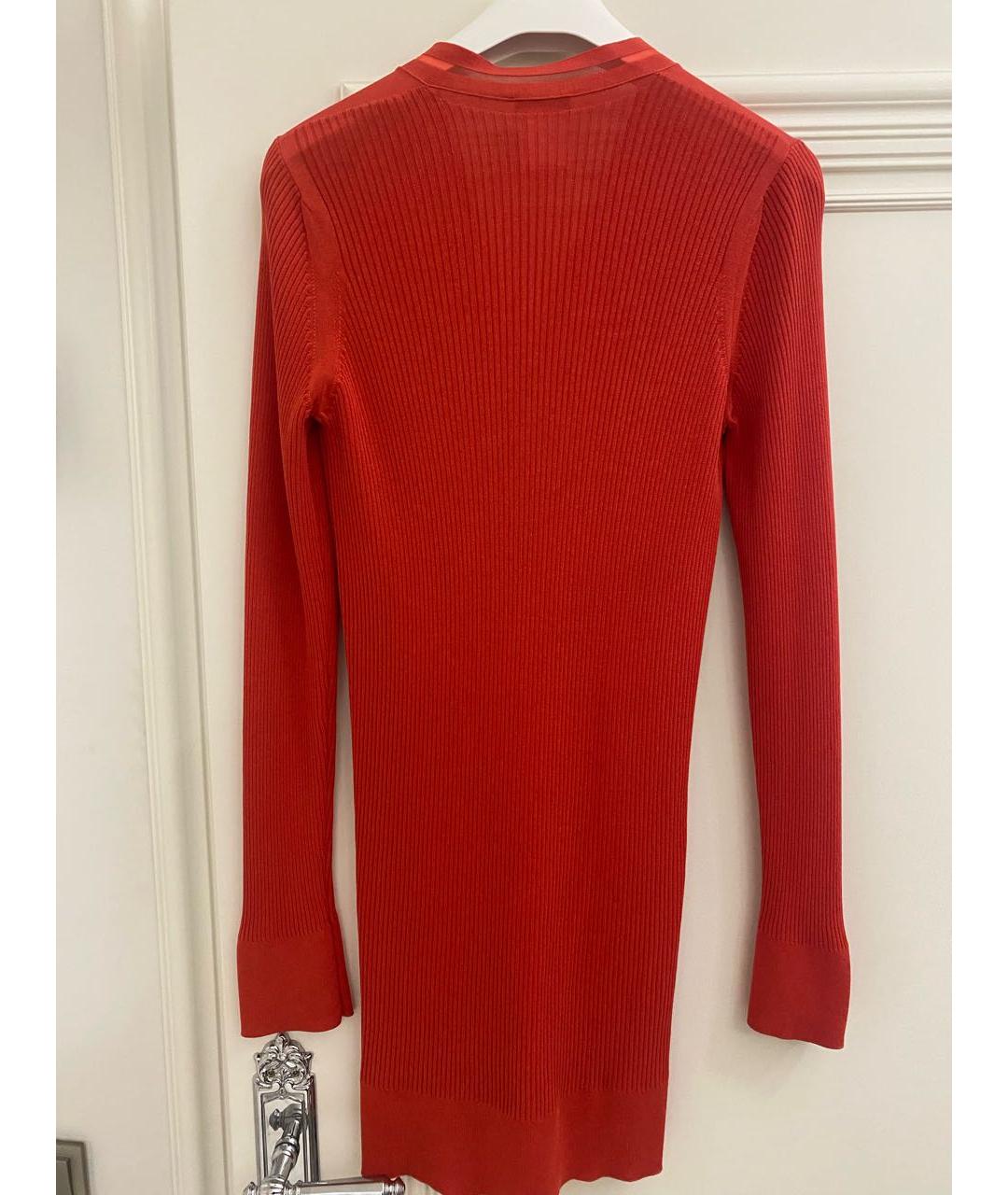 CHANEL Коралловый хлопковый кардиган, фото 2