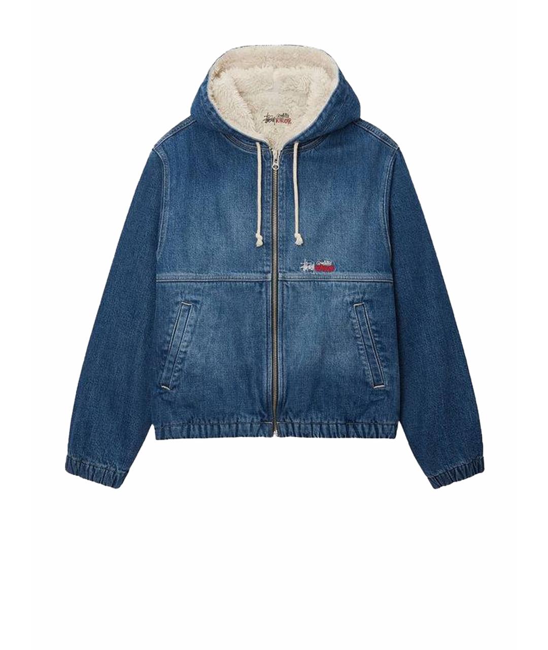 STUSSY Синяя хлопковая куртка, фото 1