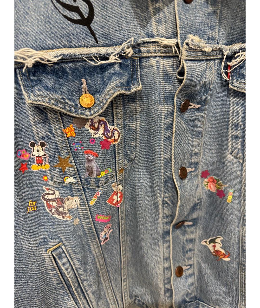 VETEMENTS Синий хлопковый жакет/пиджак, фото 3