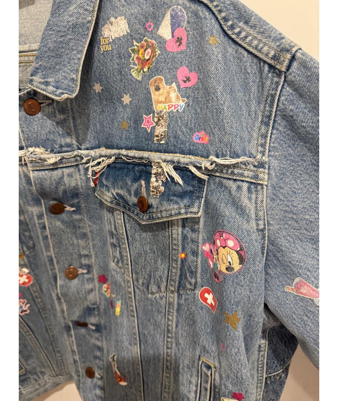 VETEMENTS Синий хлопковый жакет/пиджак, фото 4