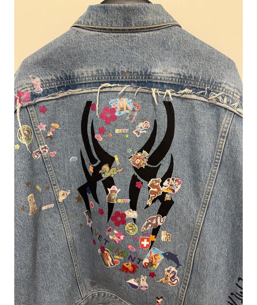 VETEMENTS Синий хлопковый жакет/пиджак, фото 6