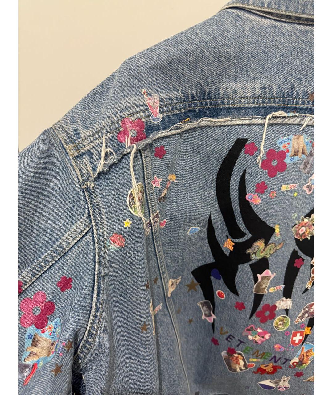 VETEMENTS Синий хлопковый жакет/пиджак, фото 7