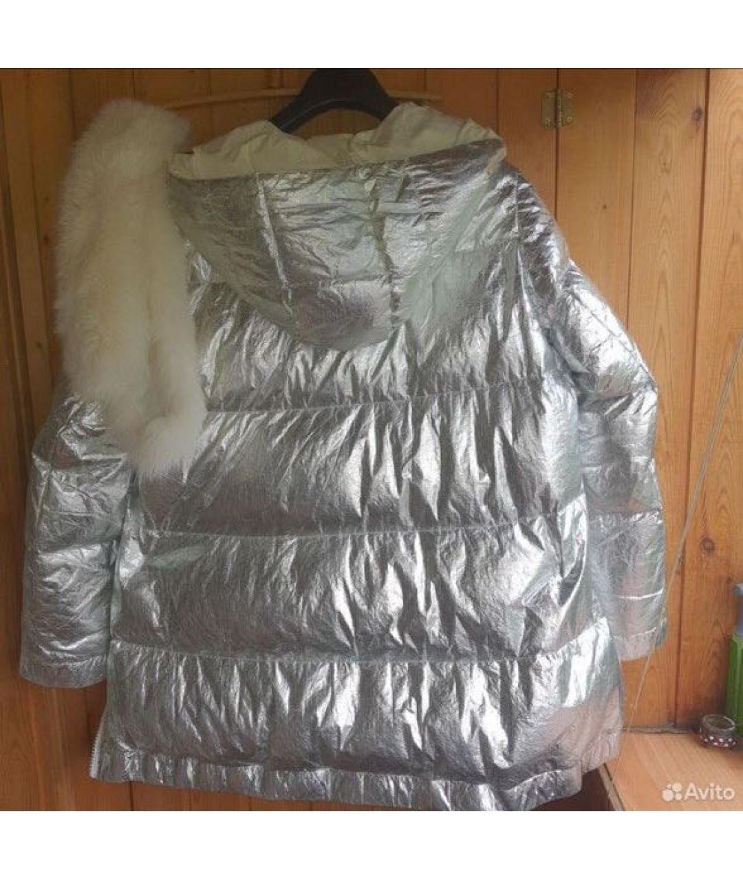 ARMY YVES SALOMON Серебрянный пуховик, фото 2