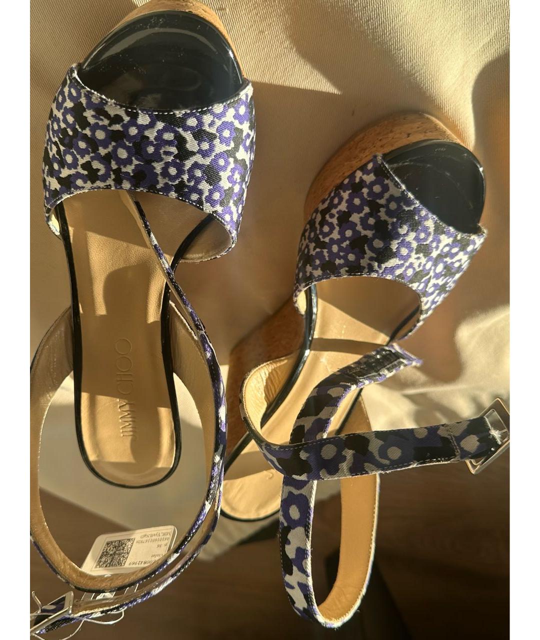 JIMMY CHOO Мульти кожаные босоножки, фото 3