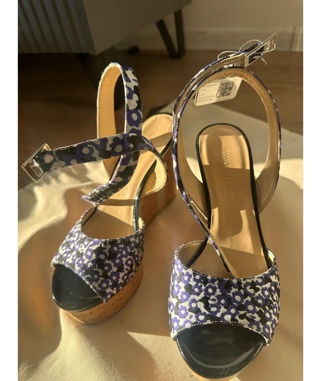 JIMMY CHOO Мульти кожаные босоножки, фото 2