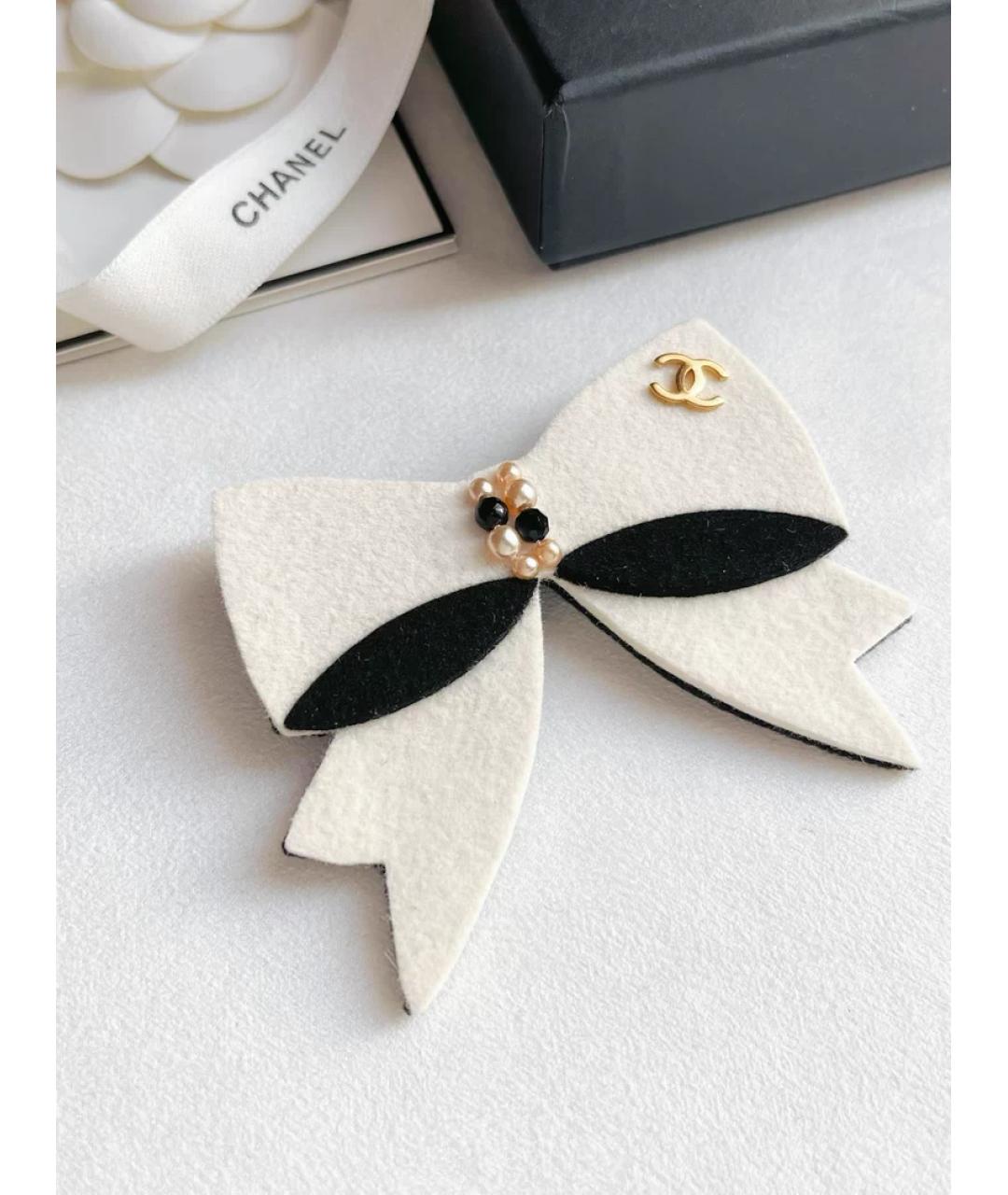 CHANEL Белая булавка / брошь, фото 4