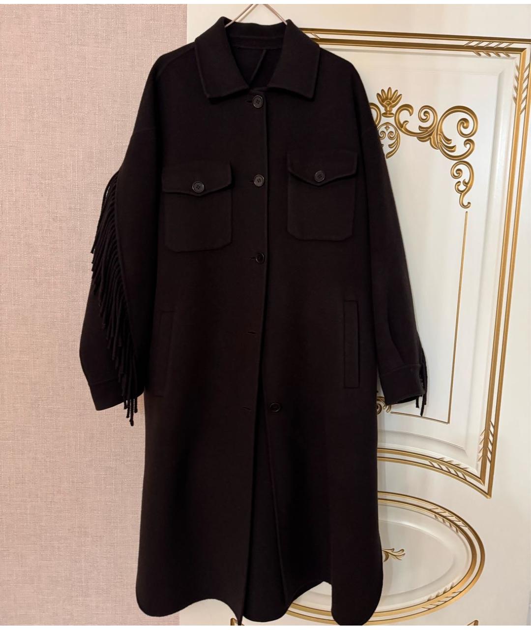 P.A.R.O.S.H. Коричневое шерстяное пальто, фото 5