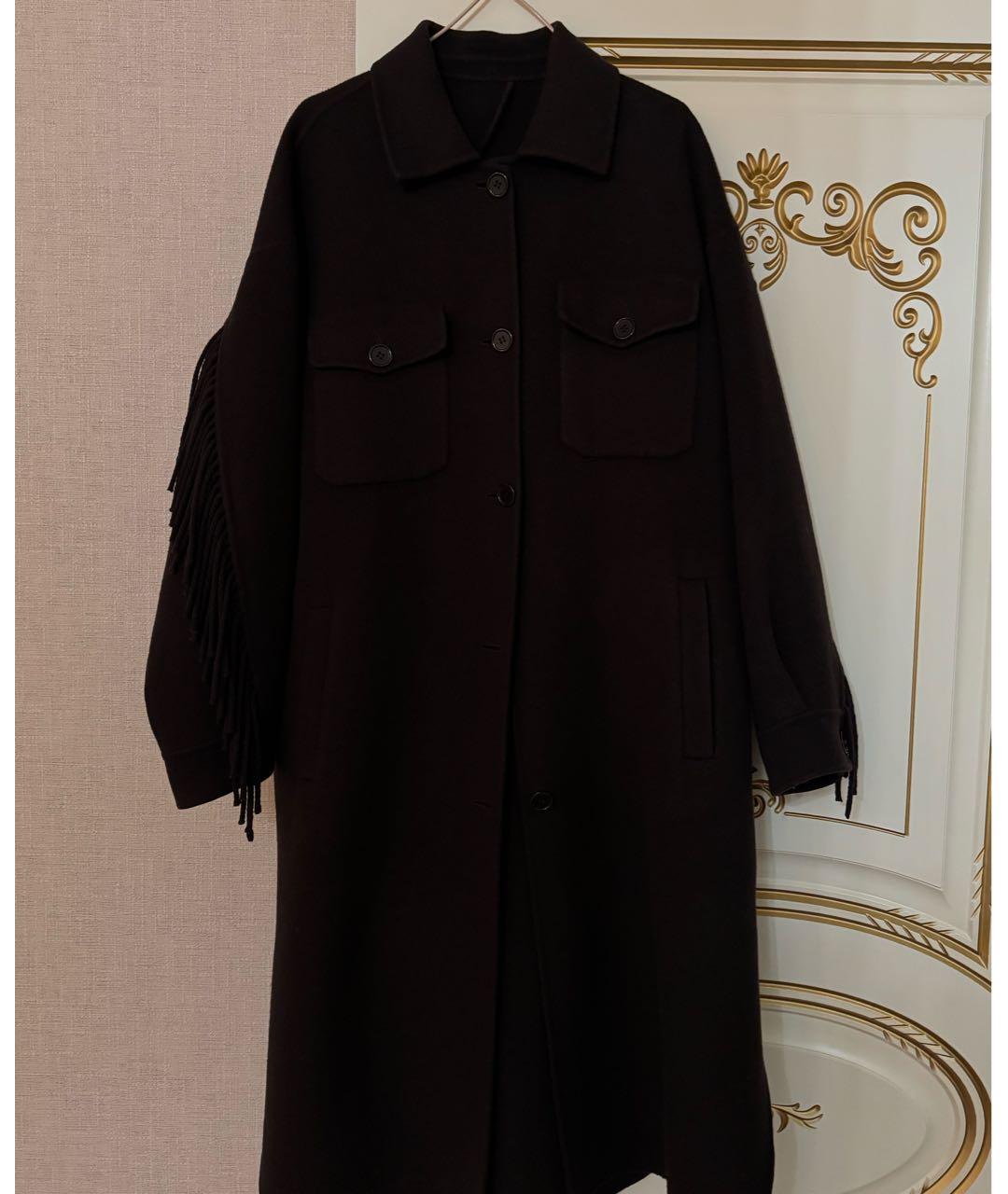 P.A.R.O.S.H. Коричневое шерстяное пальто, фото 2