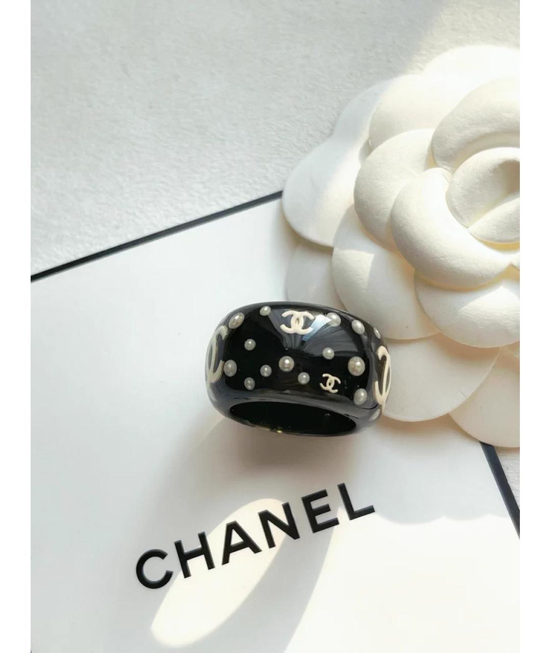 CHANEL Черное кольцо, фото 4