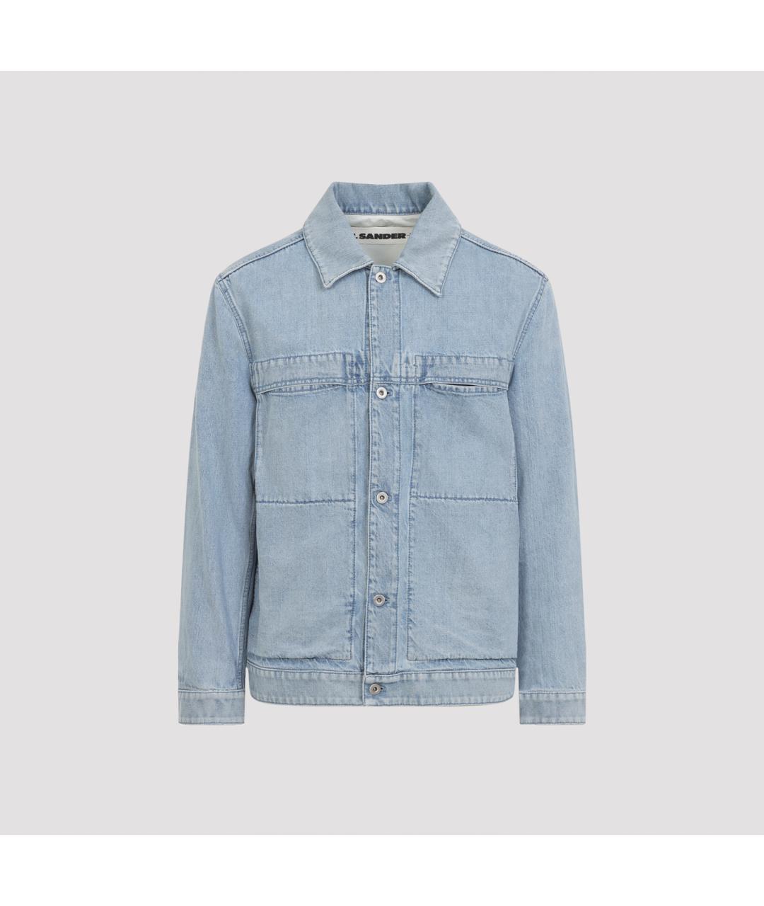 JIL SANDER Синяя хлопковая куртка, фото 2