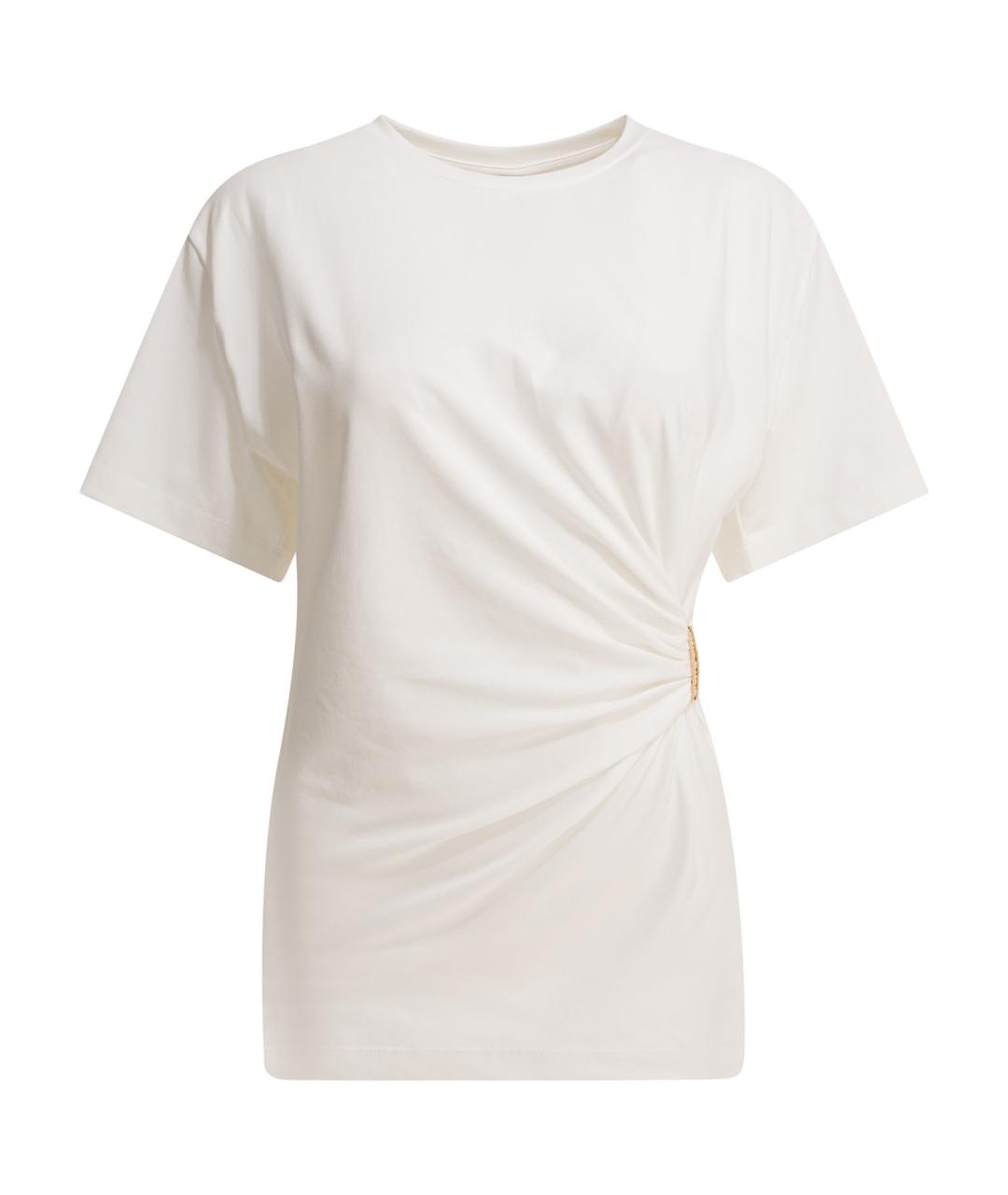 PINKO Белая хлопковая футболка, фото 1