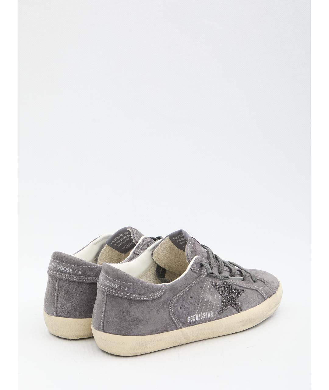 GOLDEN GOOSE DELUXE BRAND Серые кожаные кеды, фото 3