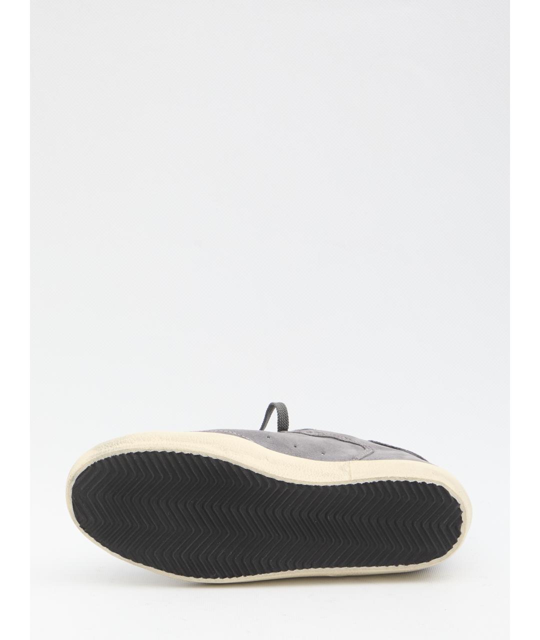 GOLDEN GOOSE DELUXE BRAND Серые кожаные кеды, фото 4