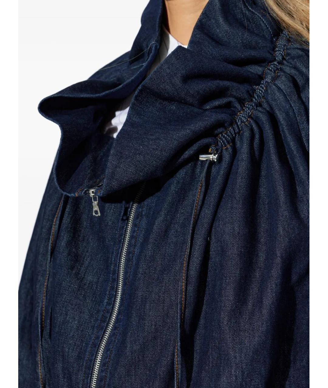 DRIES VAN NOTEN Синяя хлопковая куртка, фото 4