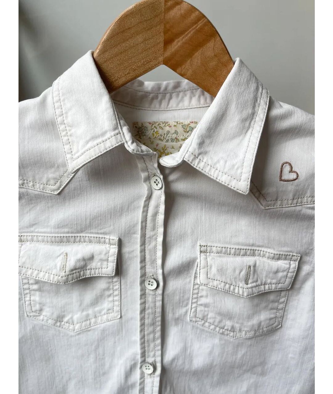 BONPOINT Белая хлопковая рубашка/блузка, фото 2