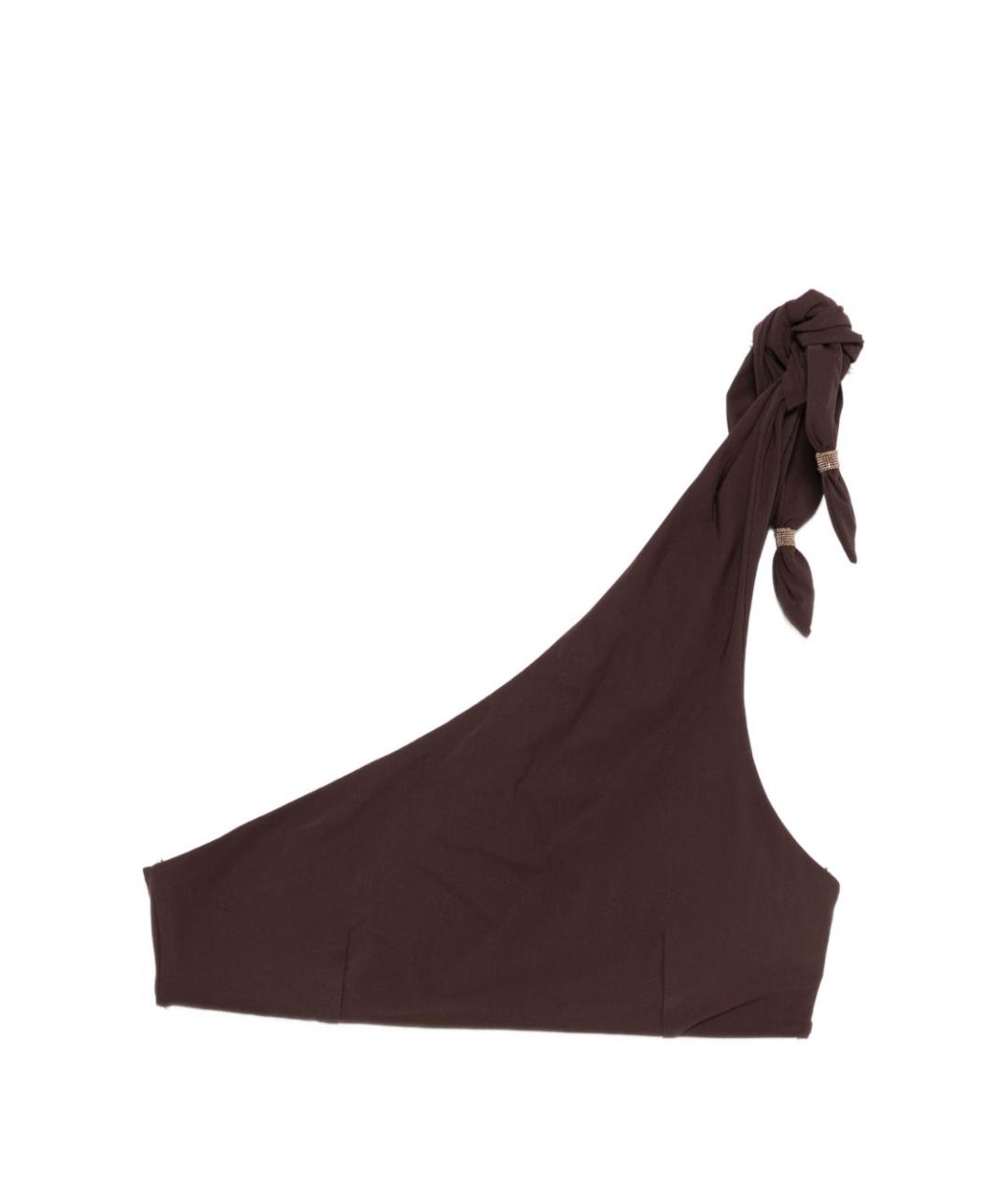 BRUNELLO CUCINELLI Коричневый полиамидовый купальник, фото 1
