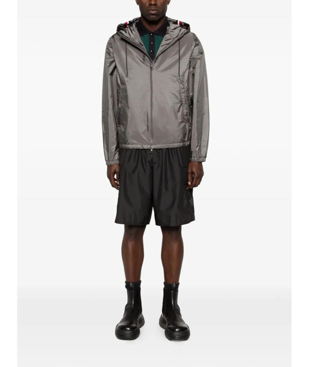 MONCLER Зеленые хлопковое поло с коротким рукавом, фото 4